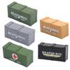 Military Weapon Box Building Block Doll Accessory Box Airdrop Box With Pattern Equipment Gun Ammunition Box Children'S Toy