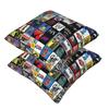 Broadway Musical Theatre Logos - Hand Drawn 2 Pcs Square Pillowcase Pillow Cover Cushion Decor Comfort Throw Pillow For Home
