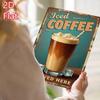 Винтажная жестяная табличка 8x12 в деревенском стиле, Ретро-кофейная настенная art для кухни, бара и декора фермерского дома