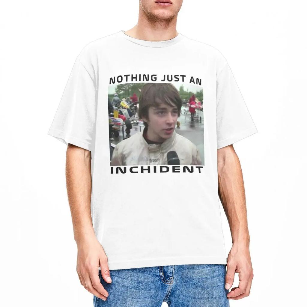 Потрясающие футболки Just An Inchident Charles Leclerc для мужчин и женщин, чистые футболки, одежда с принтом