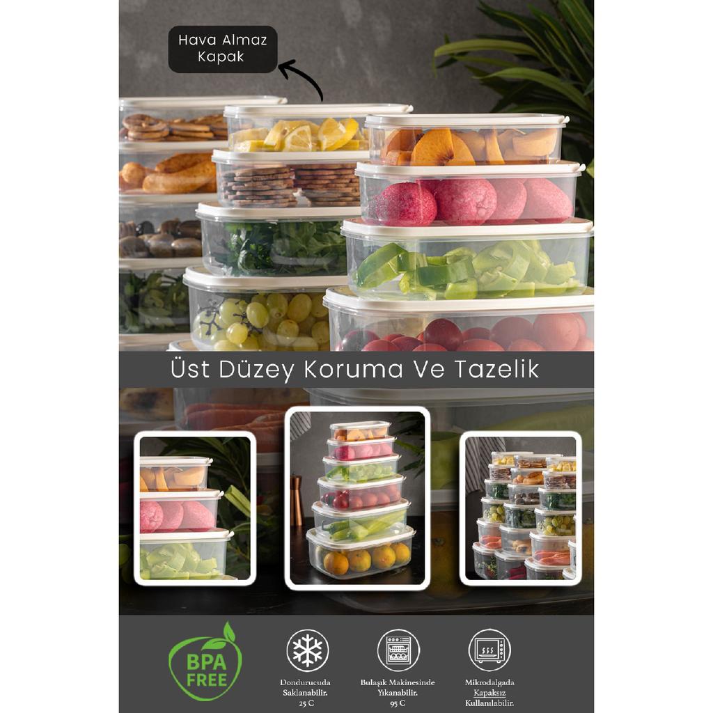 Набор из 6 прямоугольных прозрачных контейнеров для хранения конфет емкостью 300–500 мл 800 мл 1200 мл 1900 мл 2900 мл