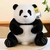 Национальное сокровище Panda Simulation Flower Flower Seven-cell Simulation Giant Panda Plush Toy Sichuan Chengdu Base Doll