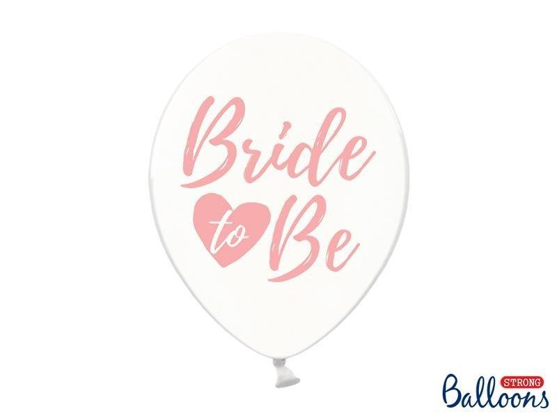 Balony Crystal Clear, Przeźroczyste Z Napisem Bride To Be 30Cm, 6 Szt.