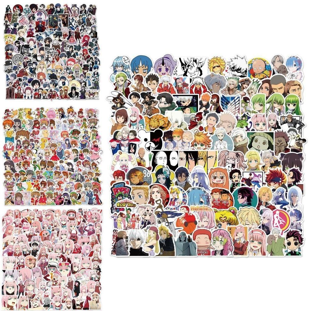 100 штук японских аниме-стикеров с граффити Hunter X Hunter Haikyuu Demon Slayer И многое другое!