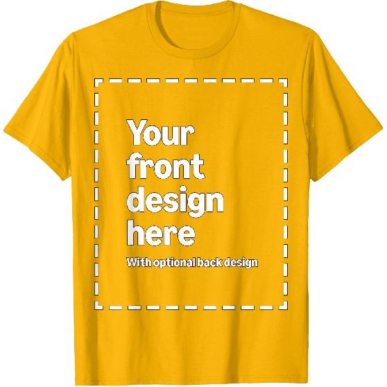 Custom Front & Back Print T-Shirt with Your Image for Men, Women and Kids by Modify by Amazon Merch on Demand