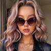 Женские солнцезащитные очки Cat Eyes Uv400 для женщин, очки для активного отдыха, винтажные оттенки