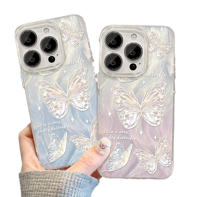 Applicable to P11 Huawei mate11 mobile phone case vivos11 beautiful super fairy butterfly oppo feather yarn laser millet 11