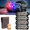 Wireless Grille Police Lights for Car Led Strobe Lights Automotive Flashing Warning Beacon 12V -24V Emergency Lamp for Vehicles