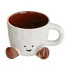 Kawaii Hand Pinch Feet Ceramic Coffee Cup Household High Appearance Level Water Cup Milk Mug Dormitory Home Gifts Mark Cup