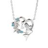 Disney Princess Ariel Silver Pendant Necklace Cubic Zirconia [Disney] (VPCDS20111)