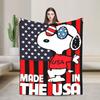 Snoopy Merry Christmas Blanket Fleece  Winter  Multi-function Super Warm Throw Blanket for Bedding Office Quilt