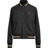 Polo Ss22 Pony Embroidered Bear Pattern Jacket Women Jacket Black Gold 211783995001