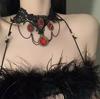 Neck Strap, Court Gothic Spicy Girl Necklace, Lace Necklace, Collarbone Chain Collar