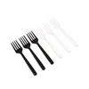 100Pcs Clear Transparent Forks For Party Sticks Picks Skewer Set Fruit Forks