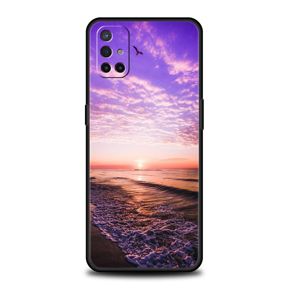 Forest Beach Sunrise Nature Phone Case For OnePlus 10 9 8 7 7T Pro 9RT 9R 8T Nord N100 N200 N10 CE 2 5G Z Soft Silicone Cover