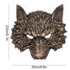 1 шт. Маска животного 3D на пол-лица для косплея, маска головы волка, реалистичные аксессуары для костюма, реквизит, маска оборотня, пенополиуретан