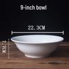 Простые белые керамические сервировочные миски Xingrong