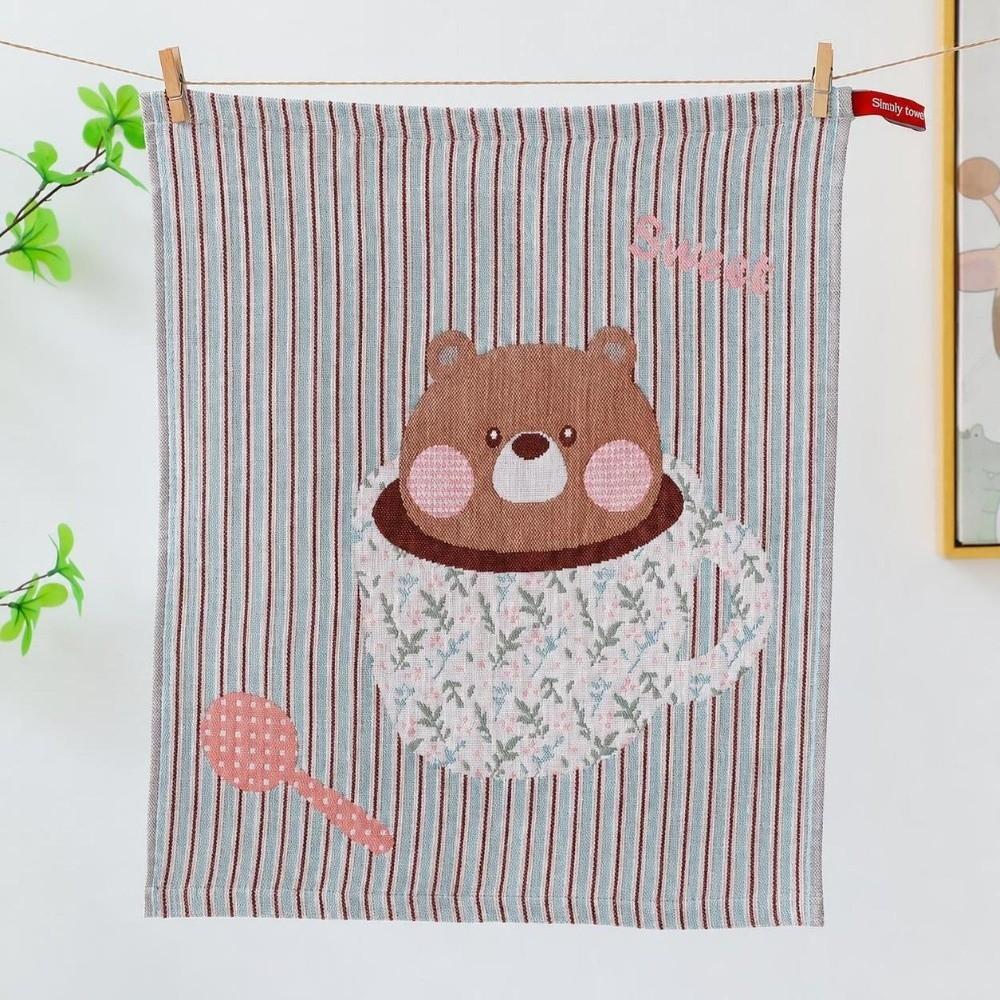 Cartoon Kitchen Towel 34x40cm Pure Cotton Dish Cloth High Quality Tea Towel Kindergarten Children