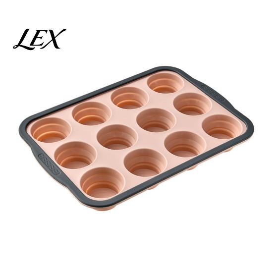 Heat Resistant Muffin Mold Silicone Pan for Baking, 6/12-Cavity Easy Release Cake Reusable Mold, Food Grade Nonstick Cupcake Kitchen Baking