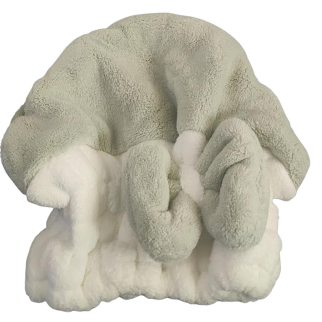 Microfiber Hair Drying Cap Soft Absorbent Bath Hat with Decorative Bow for Women and Girls Shower Use