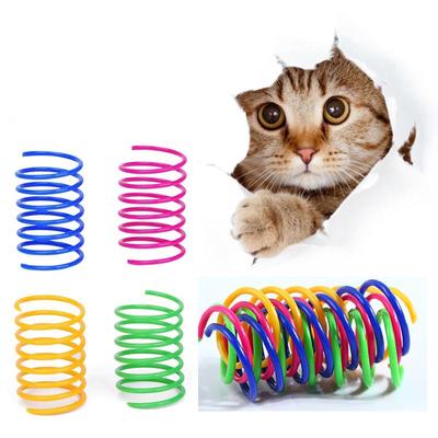 BRIIKPP Игрушки для кошек весенние, набор из 20 шт., 4 цвета, Игрушки для кошек, Для физических упражнений, Для снятия стресса, Развивающие игрушки, Игровые принадлежности для кошек