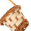 1Pcs Dollhouse Miniature Woven Flower Basket Hand Basket Storage Basket Kids Pretend Play Toy Doll House Accessories