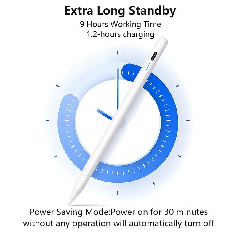 Для Apple Pencil 2 1 Отклонение ладони Индикатор заряда Аксессуары для iPad iPad Pro 11 12.9 Air Mini Планшет Стилус Перо