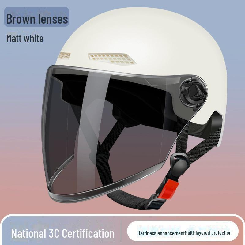 Universal Electric Bike Helmet: 3C Certified, All-Season, Unisex Half Helmet for Motorcycle Safety