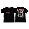 KATSEYE Trendy Girls' Printed Children's Round-neck Short-sleeved T-shirt for Summer Loose and Comfortable Casual Wear