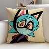 Thrilling PSYCHO CUTIESS Cushion Cover Breathable and skinfriendly linen pillowcase square removable and washable cushion