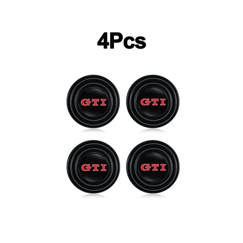 opq1 4Pcs Car Door Anti-shock Pad Anti-noise Buffer Gasket Auto Interior For VW Touran Tiguan GTI Golf Passat CC T5 Polo Jetta Arteon