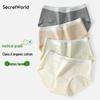 SecretWorld Women's Pure Cotton Mid-Rise Antibacterial Briefs