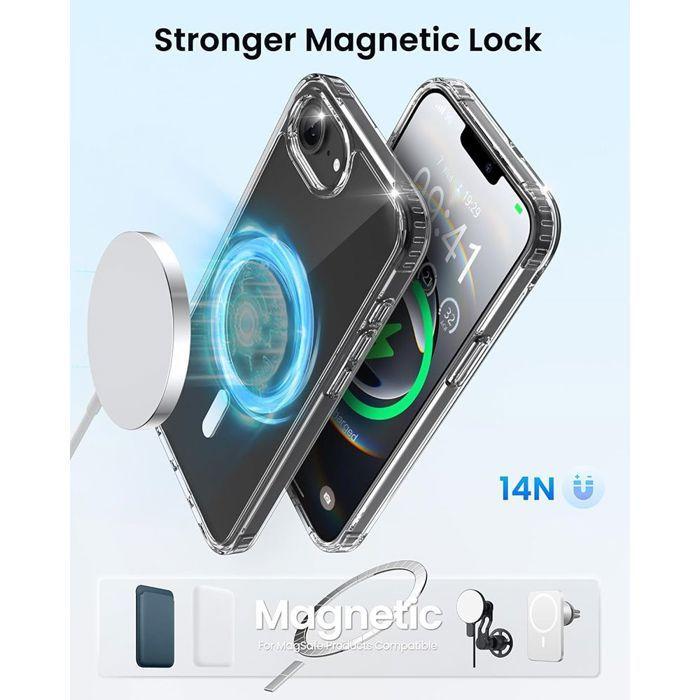 Coque Transparent - BOOLING - pour iPhone 16e - Antichoc - 2 Verres Trempés - 2 Protections Caméra Arrière