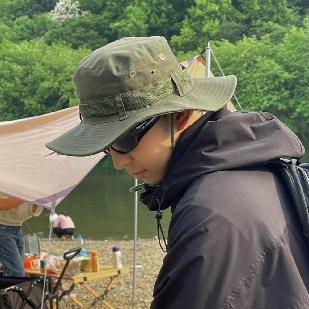Outdoor Wide Brim Fishing Sun Hat Hiking Cap Neck Flap Cover Bucket Hat