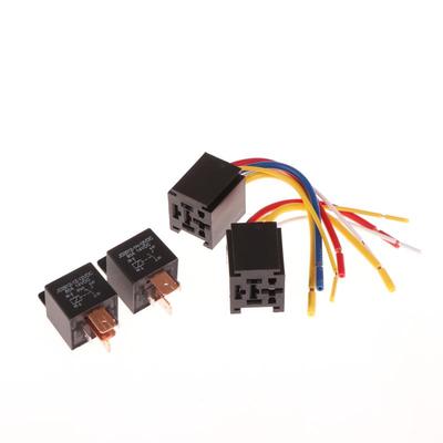 1 Комплект Фара Кондиционер Мотоциклы DC12V DC24V Реле 80A 4/5 Контактное Водонепроницаемое Автомобильное Реле с Проводной Колодкой