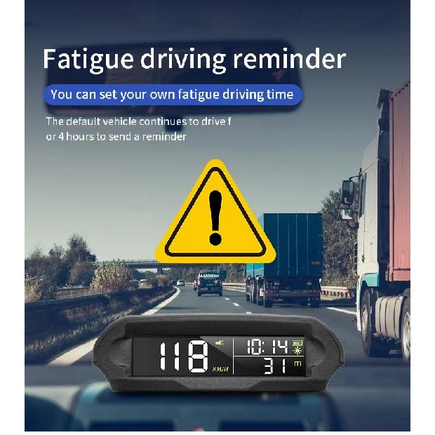 ELING Многофункциональный дисплей GPS-спидометр с напоминанием об усталости при вождении, сигнализацией превышения скорости, отображением времени, высоты, с солнечной зарядкой, для лодки, автодома