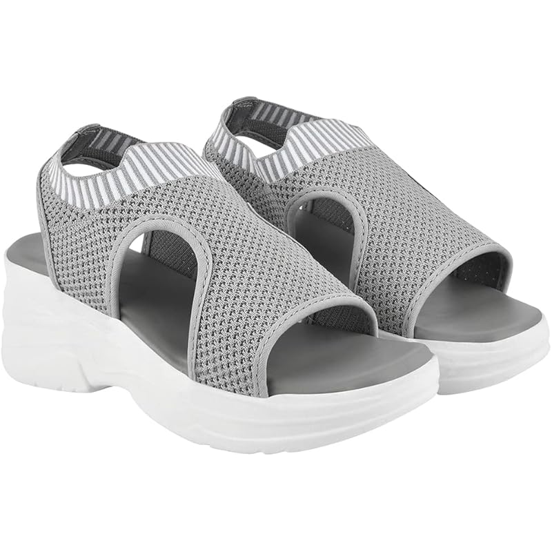 Shoetopia Girls War Grey Sandal - 5 Uk (Girls-War-Grey)