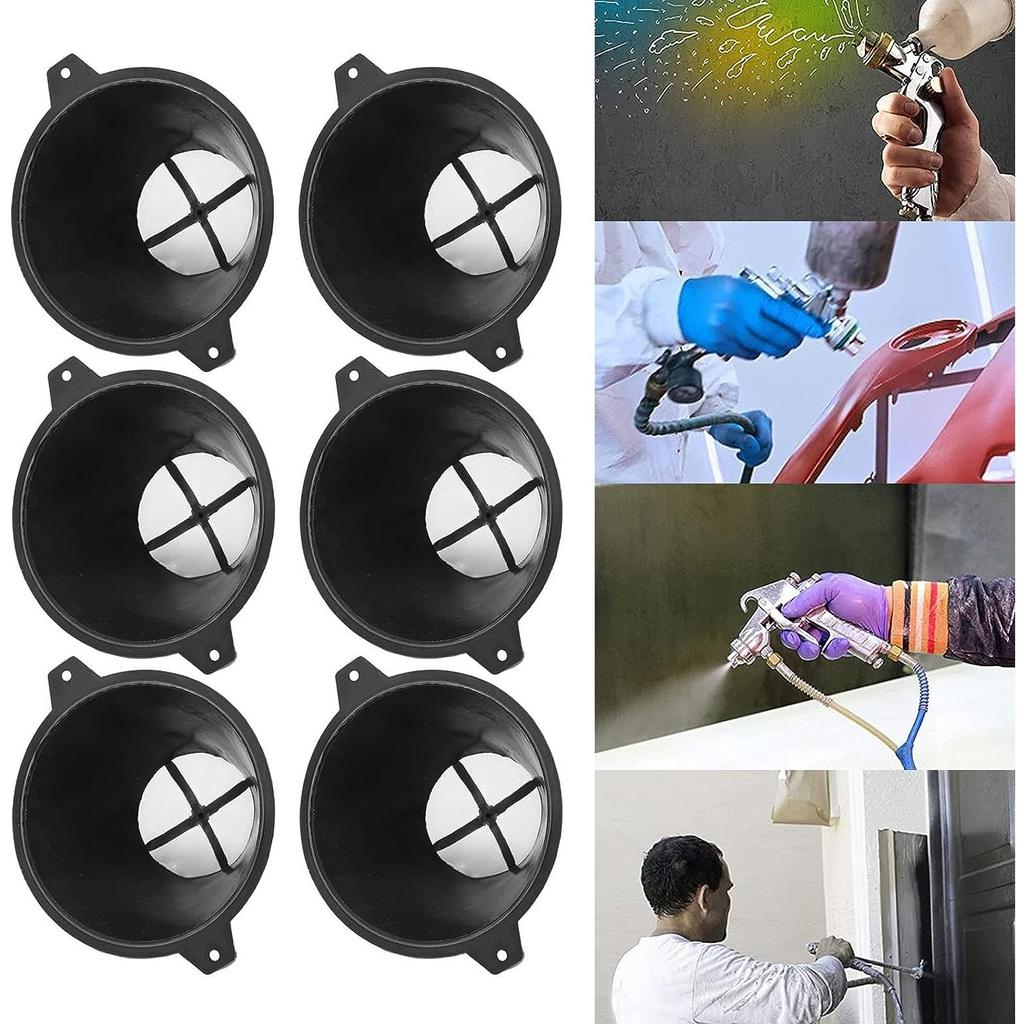 Фильтр для краски на водной основе, диаметр 100/123/163 мм, пластиковый сетчатый фильтр для краски, устойчивый к коррозии, легко очищается с помощью тонкой нейлоновой ткани для покраски автомобиля