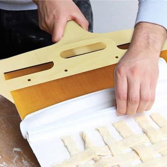 Лопатка для пиццы с деревянной ручкой, двусторонняя деревянная лопатка для пиццы, антипригарная лопатка для использования в помещении и на улице