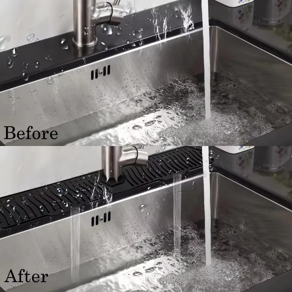 Силиконовый коврик для крана для кухни, водосборник, раковина большого размера, брызгозащитный коврик для столешницы, защита от сухости, ванная комната для инструмента
