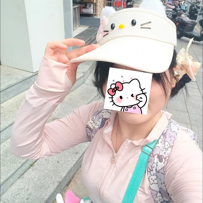 Кавайи Sanrio HelloKitty Дышащая летняя кепка-козырек Розовая солнцезащитная кепка для девочек Милый аниме-мультяшный Праздничные подарки Игрушки