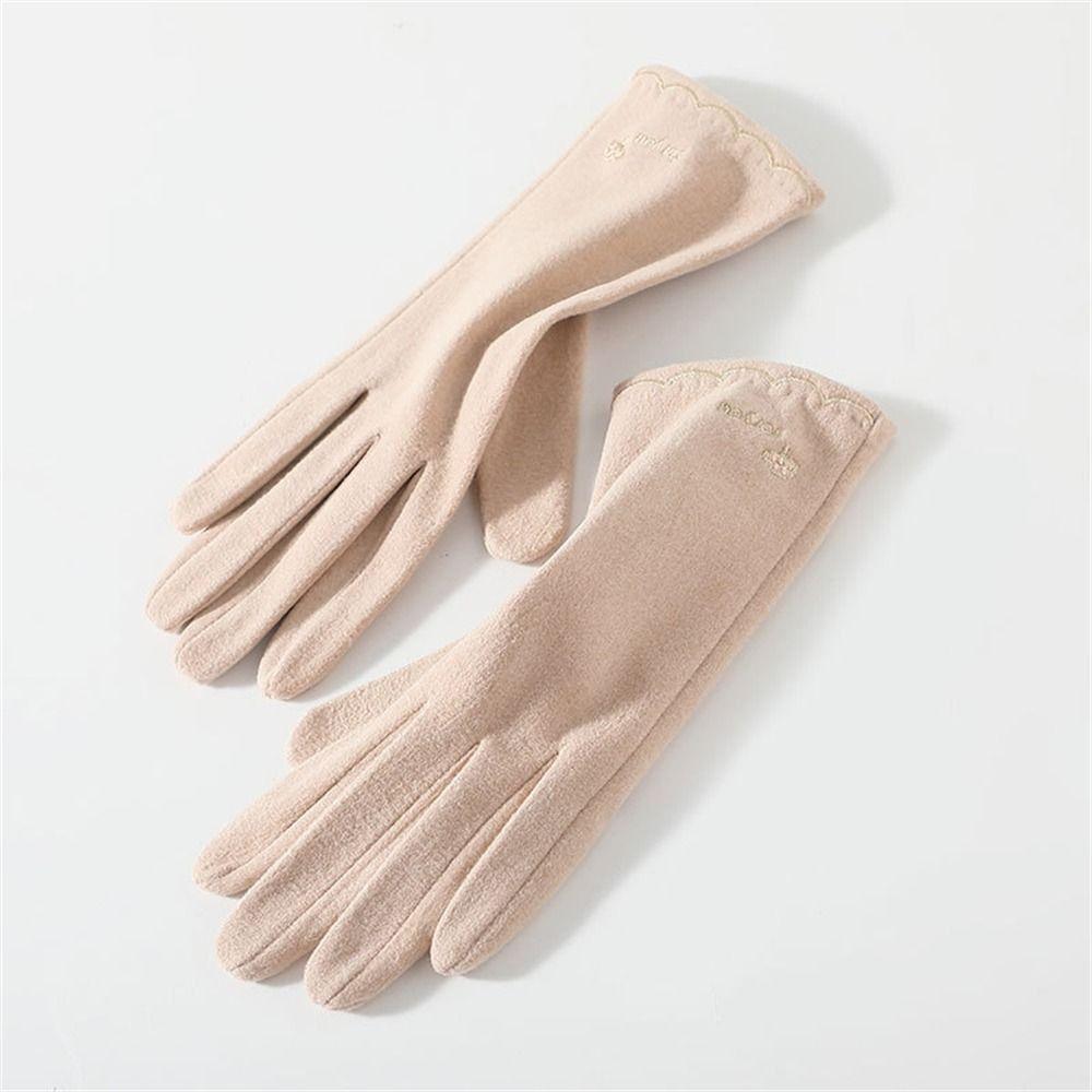 Touchscreen Cold Weather Gloves Thickened Windproof Gloves All Finger Gloves  for Autumn Winter