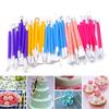 8pcs/set Double Headed Cake Carving Cutter Pen Set Baking Group Fondant Knife Making Cutting Clay Color Soft Diy Tool Odorless