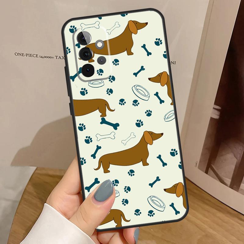 Sausage Dog Dachshund Quotes Case For Samsung Galaxy A55 A35 A15 A14 A34 A54 A53 A33 A23 A13 A12 A32 A52 A51 A71 Cover