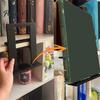 Портативная полка-дисплей для электроники, книжная полка, плавающая полка, вертикальная наклонная подставка для планшета и книги, прочный держатель для мобильного телефона, устойчивая для дома, для чтения