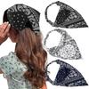 Floral Print Head Wrap Kerchief Women Headbands Elastic Hair Band Hair Scarf for Women Head Scarf