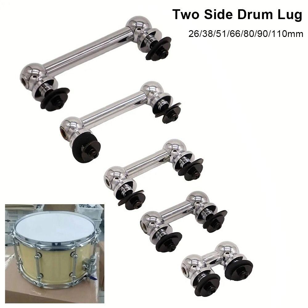 1Pcs Hole To Hole Distance Drum Lug Two Side Double End Tom Lug Durable Snare Drum Lugs
