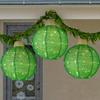 3Pcs Outdoor Hanging Christmas Light LED Illuminated Ornament Balls with 8 Lighting Modes And Timer Festive Sequin Ball for Porch Garden Decor