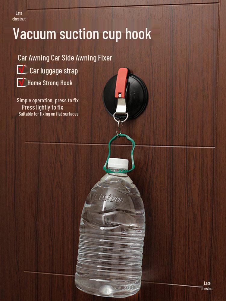 Suction Cup Hook for Wall, Glass, and Car Roof Tent Storage