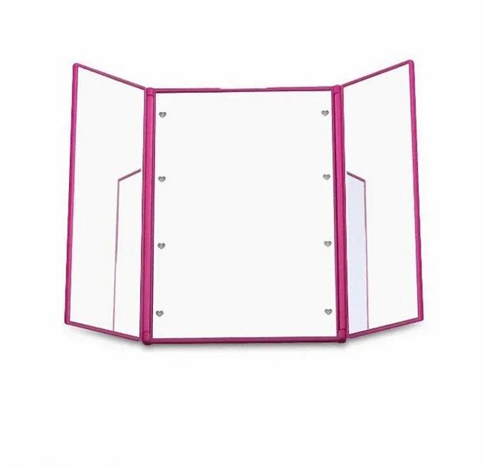 Портативное складное светодиодное зеркало для макияжа с подсветкой на подставке Компактное карманное зеркало для макияжа